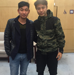 李克勤與經紀人李志合影